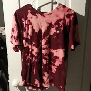 Adidas go-to tee (Bleach tye-dyed)